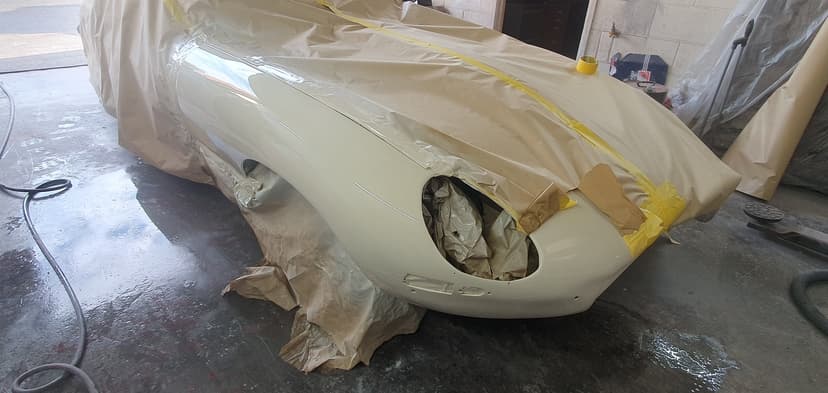 E-type Front Bumper Dent Repair 8